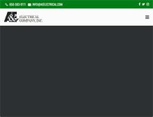 Tablet Screenshot of aeelectrical.com